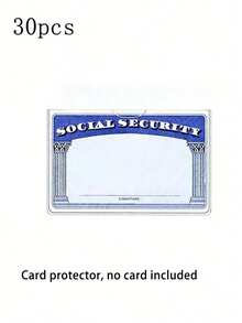 透明PVC防水医疗/社保卡保护套 - 透明乙烯基塑料卡套，适用于保险卡、社保卡、地铁卡、驾驶证或其他卡片，可用作卡套、钱包、名片夹、信用卡夹、身份证夹，男女通用 - 彩色 - 查看 19