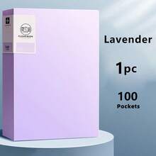 1 个透明文件夹，A4 尺寸 20/30/40/60/80/100 页容量，6 种颜色可选，公司文件袋，学生试卷整理器，办公用品架，防水防尘，大容量存储活页夹，柔和色调，乐谱架，家庭怀孕检查记录，返校/毕业礼物，商务文件袋，PP 材料，插图相册，奖状夹 - 彩色 - 查看 36