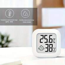 1/2 piezas Termómetro digital mini e higrómetro, medidor de temperatura y humedad de alta precisión para interiores, indicador de nivel de confort para el hogar, oficina, automóvil, bodega de vino, hábitat de reptiles - Termómetro e higrómetro - Ver 3