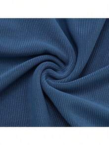 2026 New Women's Fashion Sexy Mesh Swinging Neck Strap Long Sleeve Top Slim Pants Set - Màu xanh lam - Xem 9