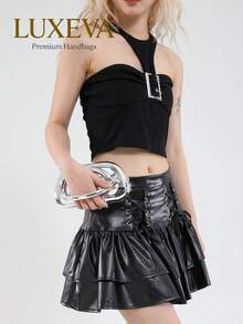 Women's Metallic Evening Handbags, Glamorous Crossbody Handbags, Party Mini Clutch Purse, Party Dress Evening Dress & Sequin Dress Evening Clutch Purses, Women Acrylic Handbags Metallic Handlebars Shoulder Crossbody Bag, Wedding Party Casual Perfectly Matching With Bridal & Gold Heels, Travel Essential, Bags, Beach Bag, Summer, Purses And Bags Women, Easter, Octobuddy, Boho, Key Chains, Cruise Essential, Wedding Items, Polka Dot, Beach Accesories For Women, Travel Accesoires, Car Acessesories, Vacation Essentials, Travel Essentials For Women, Beach Bag[US-Based Shipping] - 銀色 - 查看 9