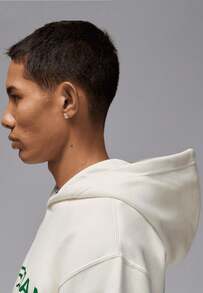 Nike Jordan Essential Fleece Air Stretch Overhead Hoodie Jumpman Hooded Sweatshirt - Apricot - View 5