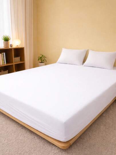 1 st enfärgat dra-på-lakan, minimalistiskt tygdra-på-lakan för hemmet, året runt