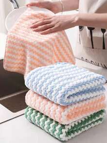10pcs/5pcs Set Cleaning Towels, Kitchen Dishcloths, Cleaning Rags, Oil-Free Dishwashing Cloths, Multi-Purpose Cleaning Towels, Household Cleaning Cloths, Kitchen & Bathroom Cleaning Towels, Absorbent Towels, Easy To Remove Stains And Grease, Cleaning Supplies, Cleaning Tools, Size 25cm X 25cm, Multi-Color Cleaning Cloths - Multiple Styles - View 6