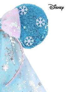 Disney 1个卡通可爱蝴蝶结发箍，白雪公主冰雪奇缘雪花女王服装头饰，适合公园、主题派对、生日，经典角色设计，情人节礼物佳选，旅行必备发箍 - 彩色 - 查看 4