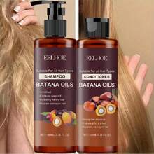 The Bataine Shampoo And Conditioner Duo Is Designed To Address Split Ends And Promote Healthy Hair Roots. It Delivers Instant Hydration To Dry, Split Ends While Enhancing The Appearance Of Fine Hair, Making It Look Thicker And More Voluminous. - Bộ dầu gội và dầu xả Battana - Xem 1