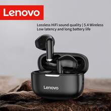 Lenovo Tai nghe không dây nhét tai EA110 Classic, mẫu mới năm 2026, kết nối ổn định Bluetooth 5.4, độ trễ cực thấp, thời lượng pin dài cho cả ngày sử dụng, âm thanh chất lượng cao chuẩn HiFi, khử nhiễu cuộc gọi thông minh cho cuộc trò chuyện rõ ràng. - màu đen - Xem 1