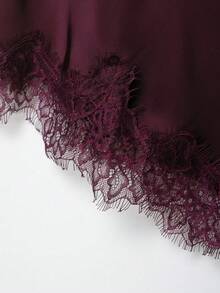 DEEKA New Arrival Women's Fashion Lace Decor Camisole Top Summer - Red Violet - View 9