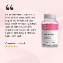 HERFANTASYBOX Fresh & Clean Vaginal Suppositories | Balanced & Healthy PH | Helps Fight Odor & Supports Vaginal Health | 30 Suppositories | Fast Results - 1瓶 - 查看 8