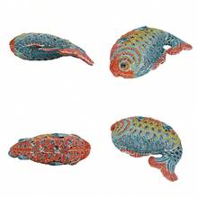 Women Mini Fish Evening Clutch Rhinestone Purse Sparkling Handbag For Wedding Party Banquet - Blue Multicolor - View 5