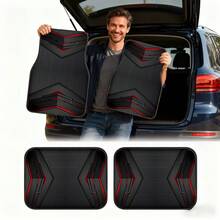 4PCS Cool Printed Car Floor Mats - Durable Polyester Floor Liners,  And Practical, Ideal Gift Choice, Long-Lasting, Suitable For Trucks, Sedans, SUVs, And Other Vehicles - 4 cái - Xem 8