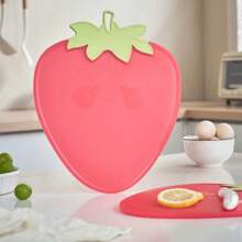 1 chiếc thớt hai mặt kháng khuẩn màu hồng, đồ dùng thiết yếu cho gia đình dịp năm mới và ngày Valentine, thớt nhà bếp hoạt hình hình dâu tây và bưởi. - Nhiều màu - Xem 6