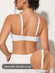 Front Closure Lift & Enhance Bra - Breathable & Comfortable, Ideal For Daily Wear - White - View 4