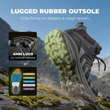 Men's Armadillo FieldLite PRO Waterproof Hiking Boots | Lightweight All-Day Comfort For Trekking, Camping & Climbing - Light Grey - View 7