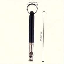 一体式可调节静音狗哨，带牵引绳 - 适用于所有犬种，铁质材料 - 彩色 - 查看 3