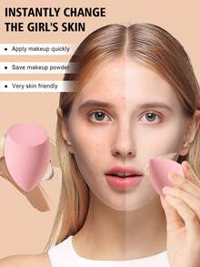 19件套化妆工具套装，包括：15支化妆刷套装+4个化妆海绵 - 彩色 - 查看 9