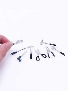 Bộ dụng cụ hợp kim thu nhỏ 8 món tỷ lệ 1:12, phụ kiện sửa chữa nhà búp bê, dụng cụ bảo dưỡng cảnh đồ chơi thực phẩm thu nhỏ, đồ trang trí DIY cho tiệc tùng. - Nhiều màu - Xem 7