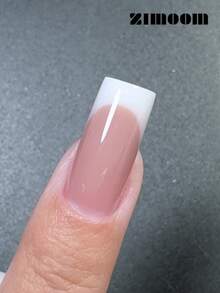60pcs 3D Reverse French Dual-Color Nail Extension Tips, 15 Sizes French Dual-Color Nail Extension Tips With Guideline, Quick French Style Nail Extension Without Paper Sticker - Multicolor - View 7