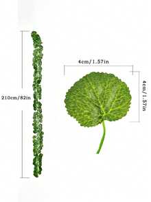 1/6/12/24pcs 6.9ft Artificial Evergreen Ivy Vine Fake Leaves Green Plant Vines Home Garden Decor, Poisonous Evergreen Ivy, Rose Style Decor For Party, Holiday, Bedroom, Mother's Day, Spring, Valentine's Day - D - View 8