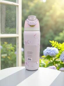 Owal-A 32盎司不锈钢保温水瓶 - 防漏运动水瓶，配备双功能吸嘴、翻盖吸管和宽口设计，可保温24小时，适合健身、旅行和日常使用。 - 彩色 - 查看 5