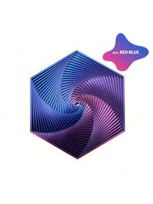 1个3D打印六边形螺旋塔光学错觉旋转减压创意玩具礼品 - 彩色 - 查看 18