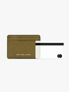 Michael Kors Slim Minimalist Front Pocket Wallet, RFID Blocking Credit Card Holder Wallet - 橄欖綠 - 查看 8
