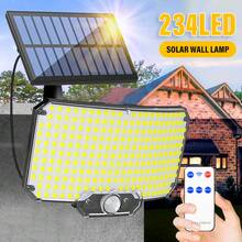 1pc/2pcs 234 LED Solar Powered Outdoor Wall Light, Motion Sensor Spotlight, Solar Flood Light, Infrared Remote Control Yard Light, 3 Modes Landscape Lamp, Suitable For Yard, Porch, Camping And Backyard Solar Camping Light - 太陽能分離壁燈 - 查看 1