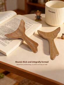 2/3/4/5件套檀香面部按摩美容工具套装，包含面部头部按摩板、刮痧板、穴位按摩器，适用于女性，可手动放松肌肉。 - 彩色 - 查看 4