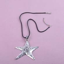 女士海星吊坠项链，复古可爱个性独立美学锁骨链 - 鍊式項鍊 - 查看 5