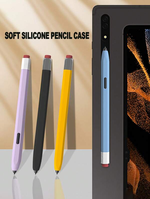 Stylus Pen Sleeve, Silicone Soft Protective Case, Suitable For S6 Lite/S7/S8/S9/S10