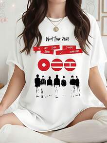Bangtan Comeback 2026 Shirt,Bangtan Inspired Fan Sweatshirt, World Tour 2026 Sweatshirt, Concert 2026 Shirt, Army Fan Shirt - trắng - Xem 1