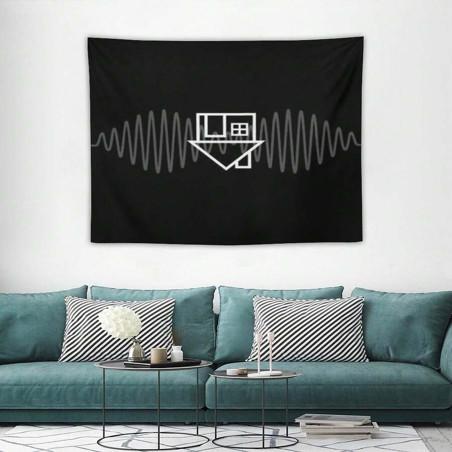 This The Neighbourhood-Inspired Tapestry Is Lightweight And Durable, Featuring Modern Artistic Design With Versatile Themes. Perfect For Living Room, Bedroom, Or Office Decoration, It Also Serves As A Stylish Wall Hanging For Parties - 1PC - 查看 1