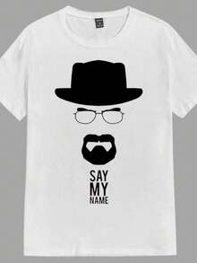 Camiseta unissex 100% Algodão  SAY MY NAME WALTER WHITE Envio Rapido - Branco - Visão 1