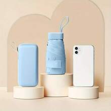 8 varillas Paraguas compacto y resistente al viento, paraguas portátil tipo cápsula unisex - A - Ver 11