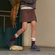 Adidas Originals 女士修身梭织休闲运动迷你裙 JX5305 - 棕色 - 查看 1
