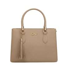 Women's Bag Kit Large Bag + Medium Bag + Shoulder Bag + Wallet - 摩卡棕 - 查看 7