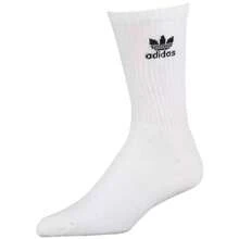 Adidas Trefoil 6-Pack Crew Socks White Black CH7708 - Vớ đen cao đến giữa bắp chân - Xem 6