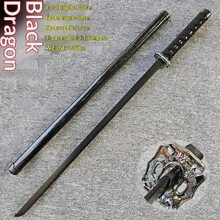 1 pieza Espada de samurái de dragón negro y dragón blanco, material de madera, accesorio de anime, arma de utilería, decoración de festival, regalo perfecto para cumpleaños/festividades/Halloween/Navidad, adorno decorativo - Multicolor - Ver 8