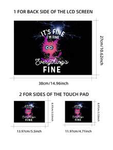 Laptop Skin Sticker Decal Laptop Universal Reusable Vinyl Skin Sticker Art Cover Decal Notebook Personalized Protective Case - Multicolor - View 8