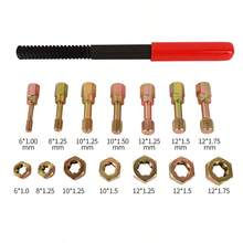 15Pcs/Set Metric Thread Restorer Tool Set Metric Rethread Repair Tool Thread Chaser - A - Ver 3