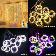 1pc USB Powered 8-Function Curtain Lights, 6m/3 Meters/2m/1m Indoor LED String Lights With Remote Control, Suitable For Holiday, Wedding, Birthday Party, Room & Window Decor - USB Curtain Light - View 7