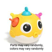 Children's Infant Toy - Features Rotating Buttons, A Shaking Bell Rattle, A Roly-Poly Design With A Crisp Ring, And Is Made Of Silicone That Can Be Pressed And Chewed Safely. - Multicolor - View 8