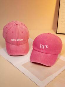 1pc Custom-Designed Children's Caps With Embroidered Text, Personalized Baseball Caps, Retro Baseball Caps, And Hats With Custom Logos; Perfect Gifts For Children's Outings. - Multicolor - View 5