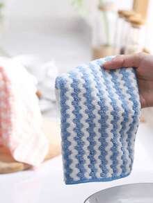 10pcs/5pcs Set Cleaning Towels, Kitchen Dishcloths, Cleaning Rags, Oil-Free Dishwashing Cloths, Multi-Purpose Cleaning Towels, Household Cleaning Cloths, Kitchen & Bathroom Cleaning Towels, Absorbent Towels, Easy To Remove Stains And Grease, Cleaning Supplies, Cleaning Tools, Size 25cm X 25cm, Multi-Color Cleaning Cloths - Multiple Styles - View 10