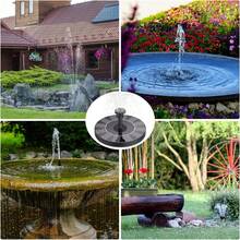 Solar Powered Bird Bath Fountain With Nozzle; Solar Powered Bird Bath Fountain Pump; Solar Floating Fountain Pump, Suitable For Bird Baths, Fish Tanks, Outdoor, Garden And Pond, Garden Decor, Outdoor Decor - 黑色 - 查看 11