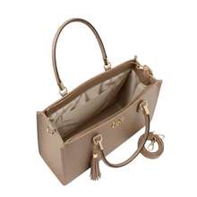 Women's Bag Kit Large Bag + Medium Bag + Shoulder Bag + Wallet - 摩卡棕 - 查看 6