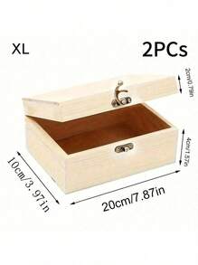 1 hộp đựng đồ bằng gỗ có nắp, hộp đựng trang sức, đồ trang trí cổ điển tự làm, trang trí nhà bếp, phòng tắm cho phụ nữ, đồ dùng du lịch thiết yếu khi trở lại trường, ký túc xá, đồ trang trí mùa thu - Nhiều màu - Xem 8