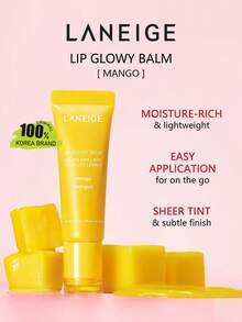 Laneige LIP GLOWY BALM 10g, Hydrating Plumping Formula, Glass Lips Effect, Non-Sticky Refreshing Feel, Korean Moisturizing Lip Care, For A Glossy Pout, Long-Lasting, Not Fade, Moisturizing, Nourishing, For Women Daily Use, K-Beauty, Korean Makeup, GIFT 10g/0.35oz. - Mango - View 2