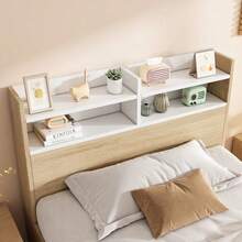 Bed Bases & Foundations - Oak + White + Wood + 90cm*200cm - View 10