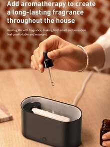 HEEYCEM 130ml Difusor de aroma con forma de chimenea y llama colorida, difusor de aceites esenciales, humidificador ultrasónico de niebla fría con temporizador y función de apagado automático, para el hogar y el dormitorio - Multicolor - Ver 8